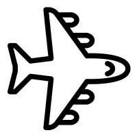 Icon of an airplane