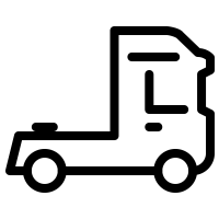 Icon of a semi-truck without the trailer