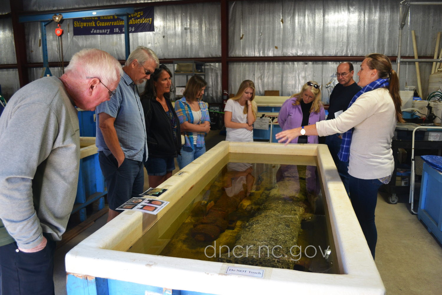 QAR lab 2015 cannon submerged in water