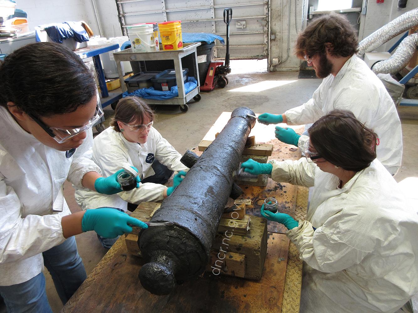 2025 Summer interns and cannon