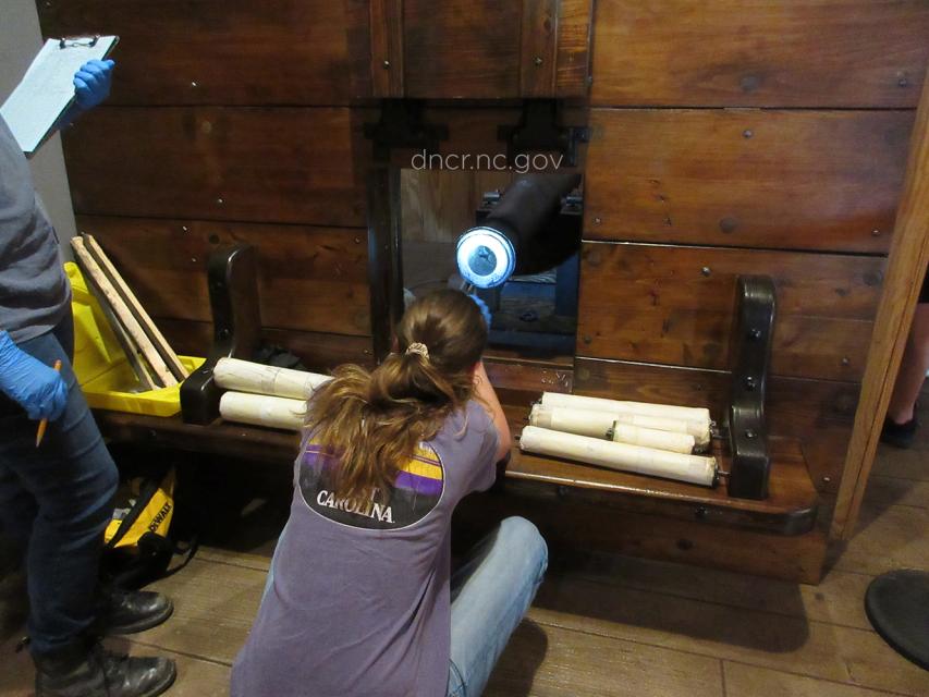 Caroline Inspecting a Cannon