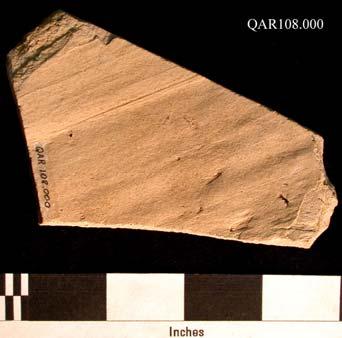 Photo of Vessel X sherd QAR108.000 side 1
