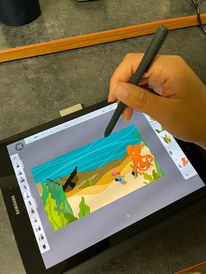 Bronte's drawing of shipwreck