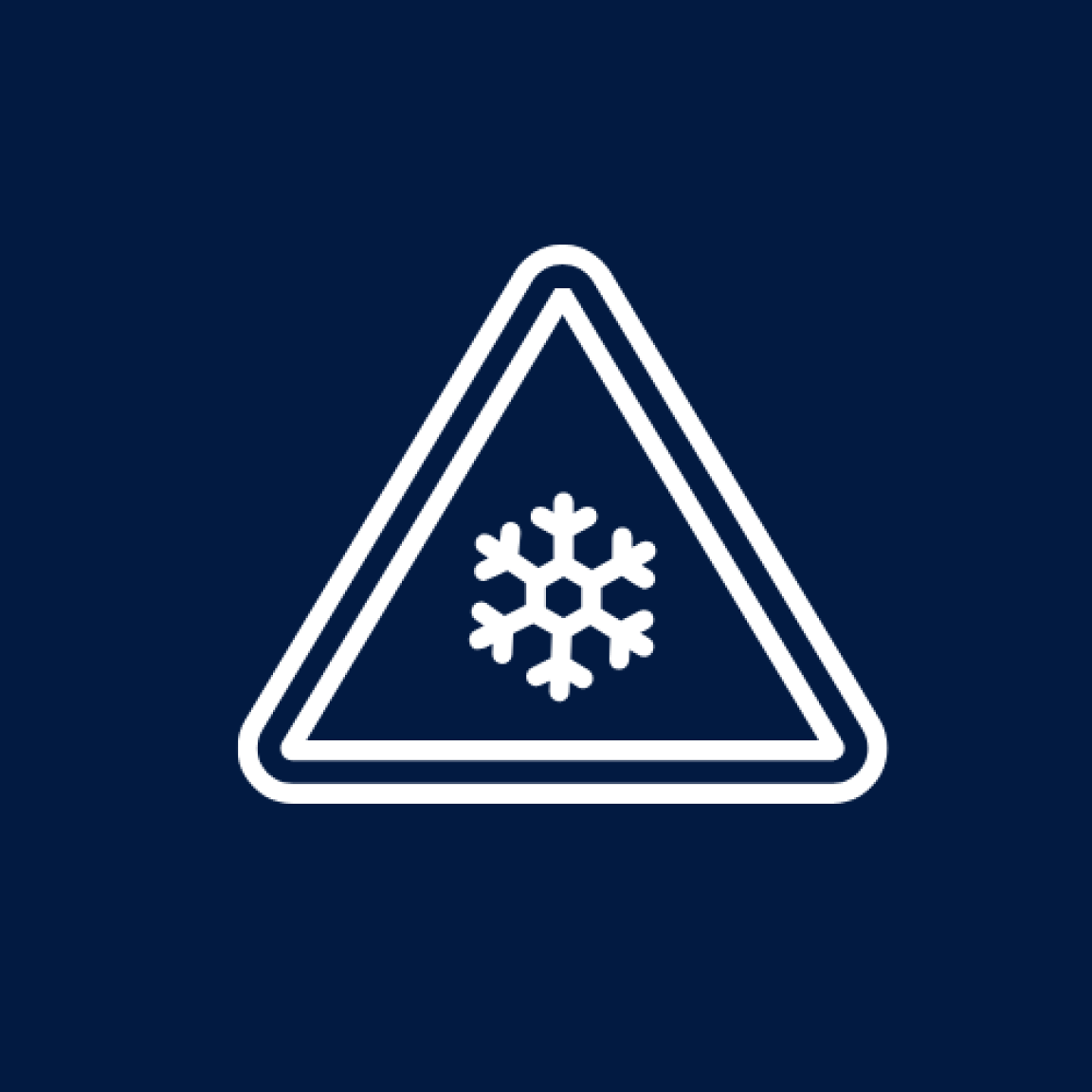 triangle with snowflake