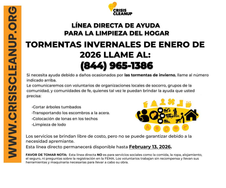 Crisis cleanup in Spanish