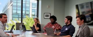 Group of coworkers at a conference table