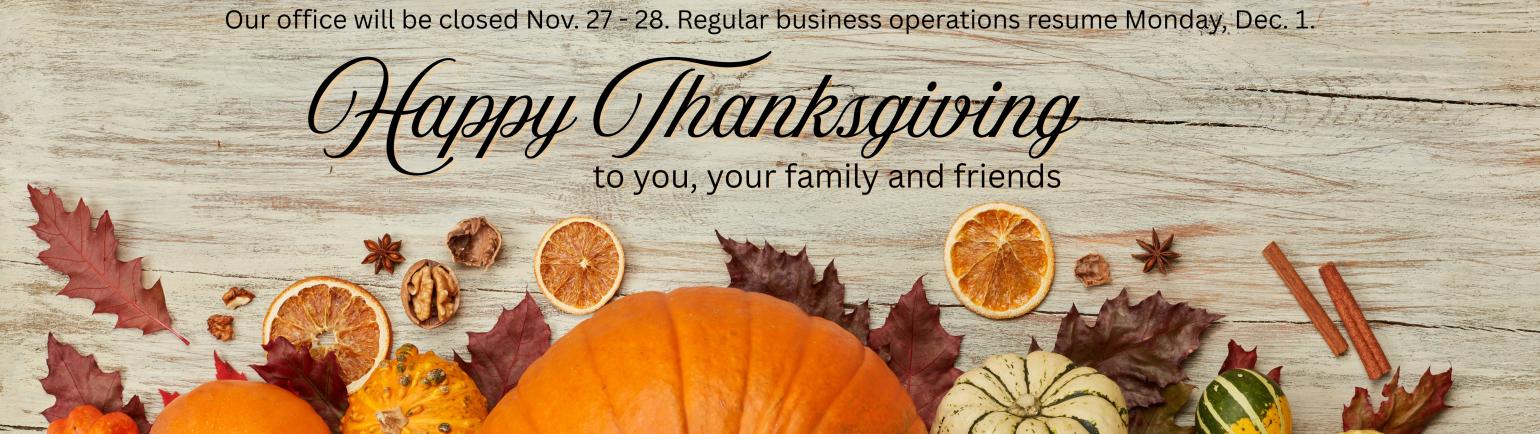 Happy Thanksgiving from RSD