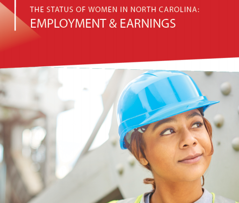 featuring a picture of a female construction worker wearing a hard hat