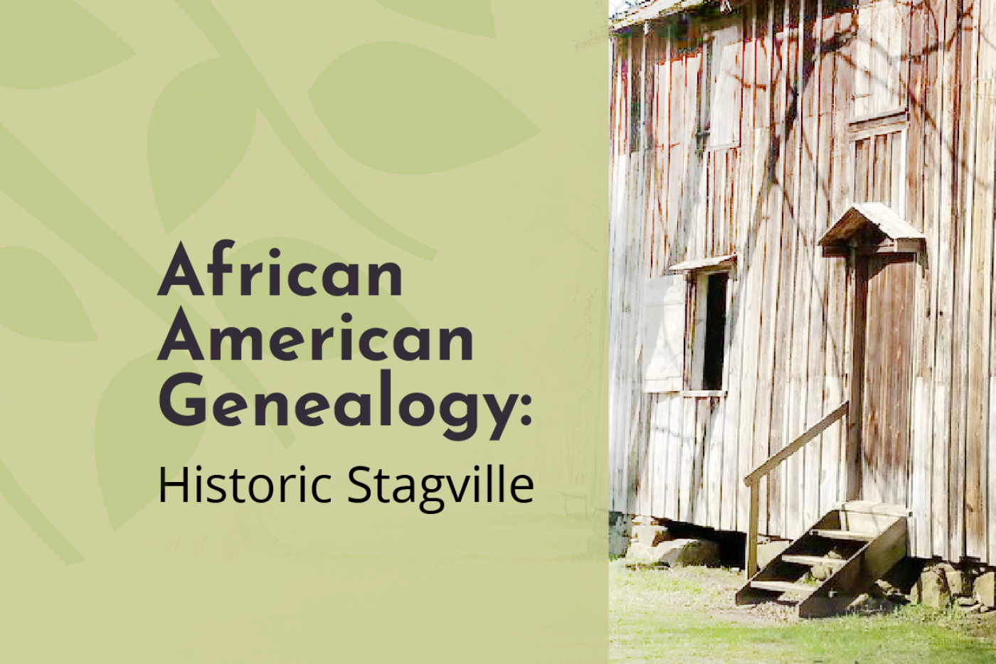 African American Genealogy: Historic Stagville