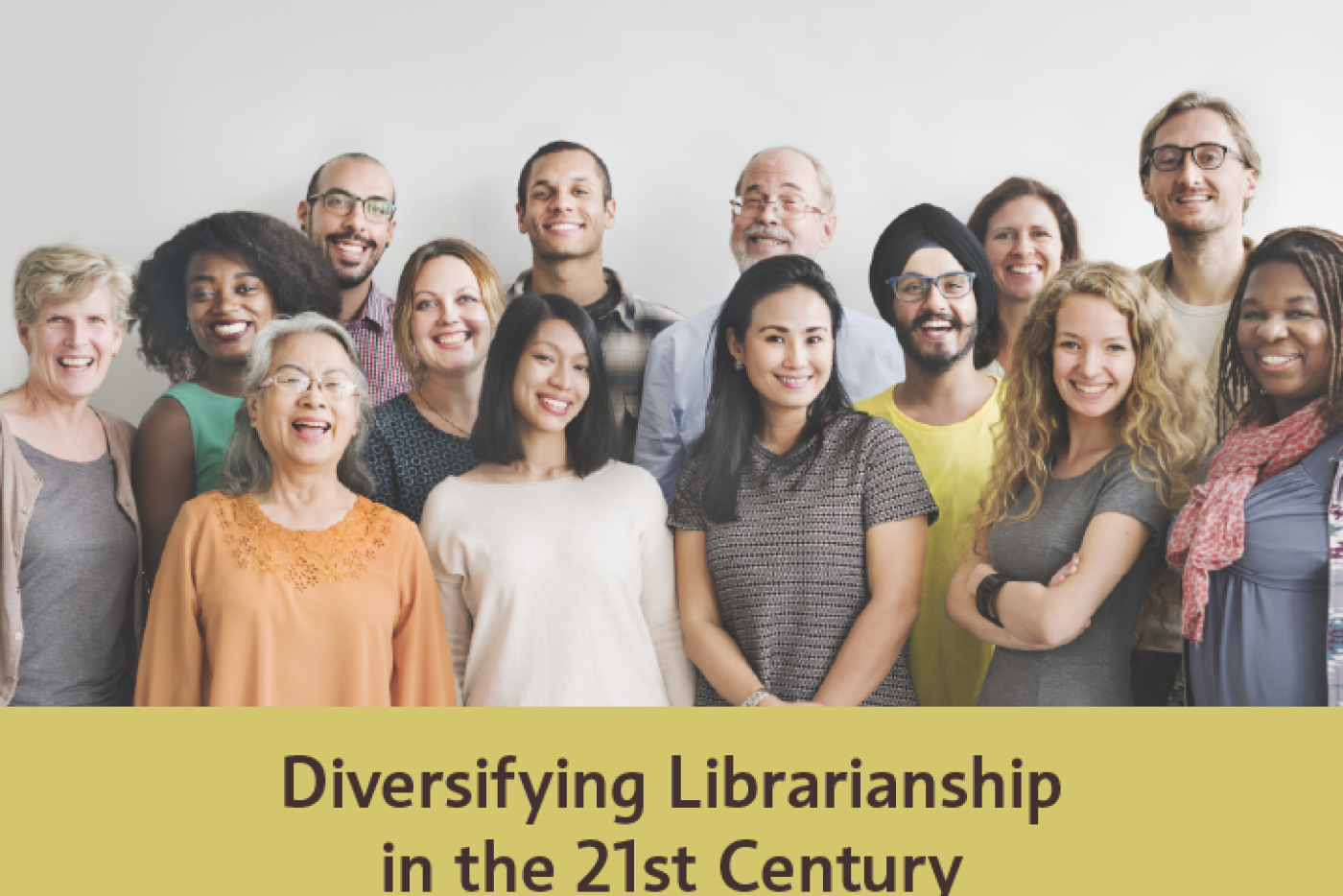 Diverse group of people standing together.