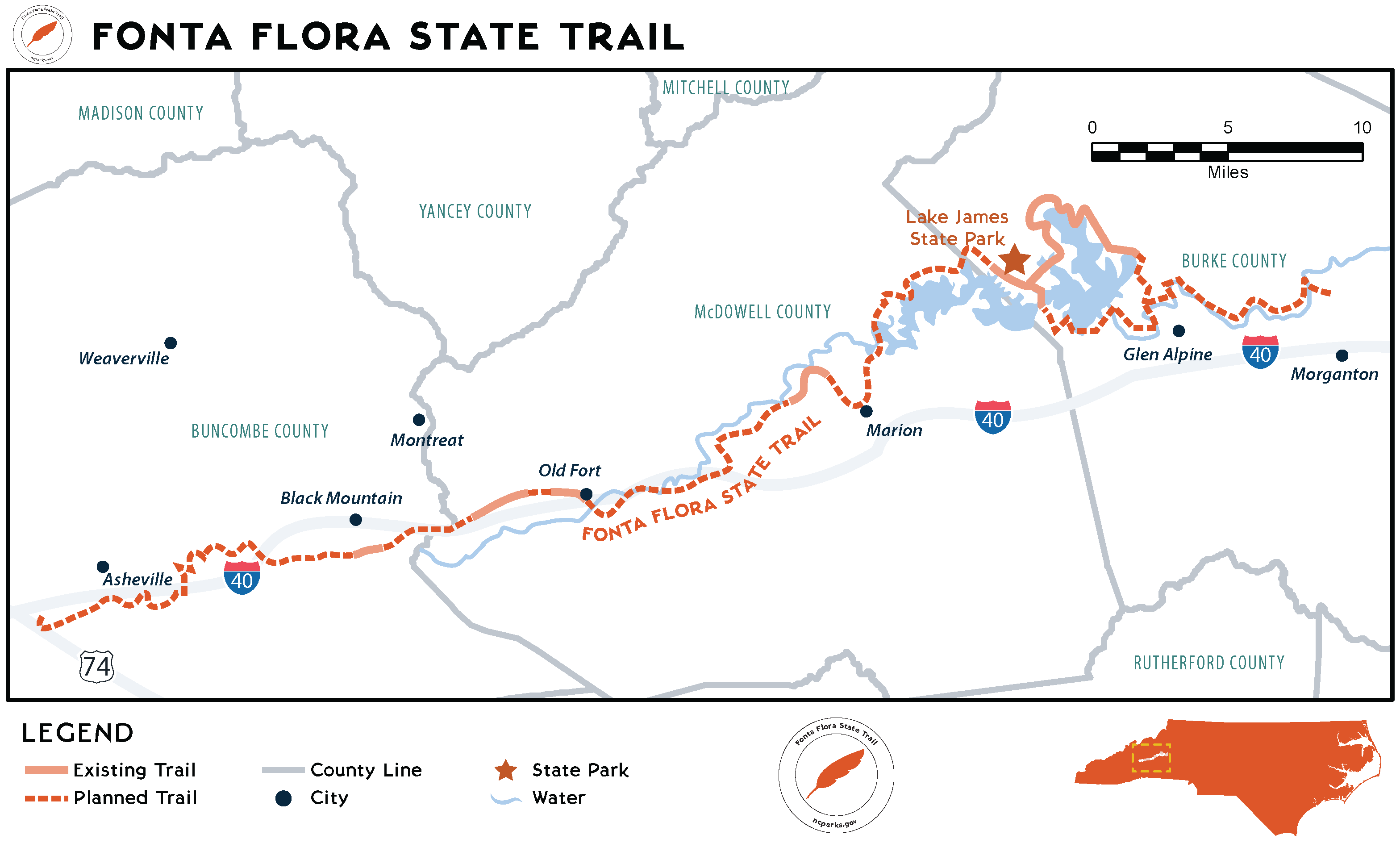Fonta Flora State Trail North - Fonta Flora State Trail Map 2022