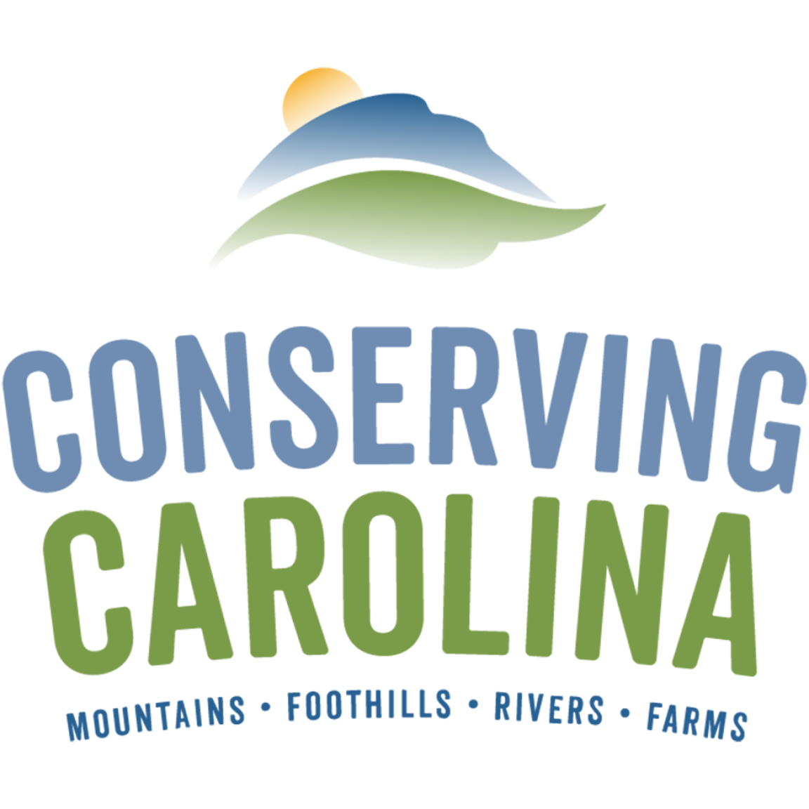 Logo of Conserving Carolina, the partner organization for the Hickory Nut Gorge State Trail