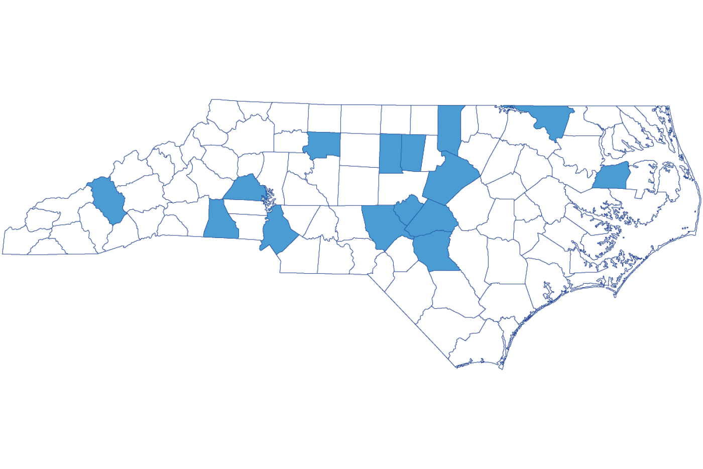 The Local Government Commission handled requests involving entities in the following counties: Alamance, Catawba, Cleveland, Cumberland, Forsyth, Granville, Harnett, Haywood, Lee, Mecklenberg, Moore, Northampton, Orange, Wake and Washington.