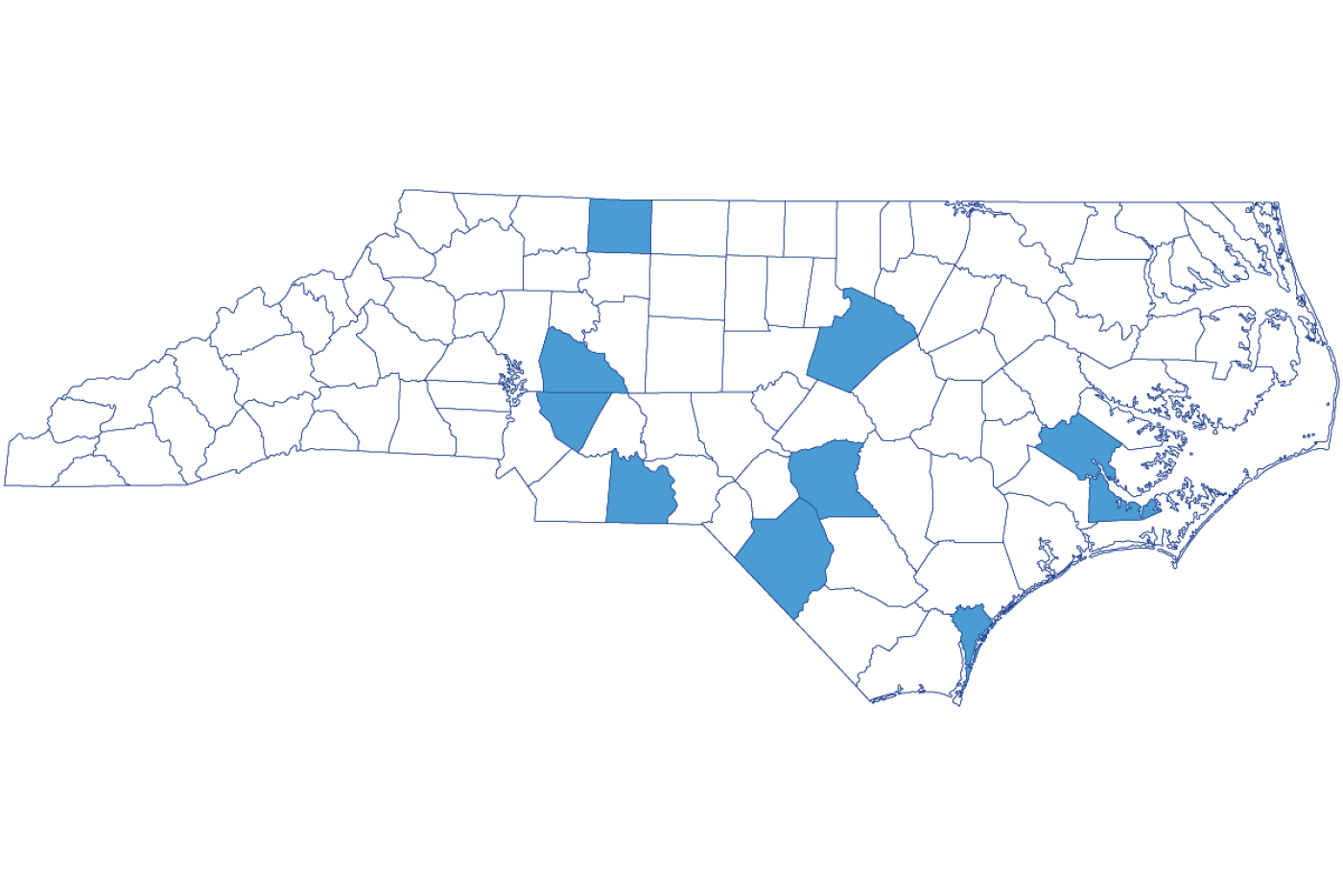 The Local Government Commission handled requests involving entities in the following counties: Anson, Cabarrus, Craven, Cumberland, New Hanover, Robeson, Rowan, Stokes and Wake.