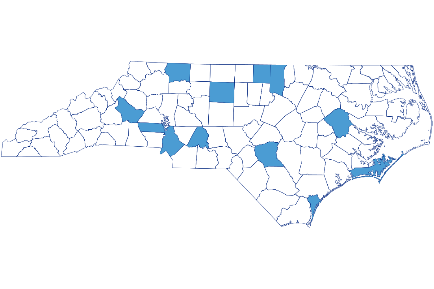 The Local Government Commission handled requests involving entities in the following counties: Burke, Carteret, Cumberland, Granville, Guilford, Lincoln, Mecklenburg, New Hanover, Person, Pitt, Stanly and Surry.