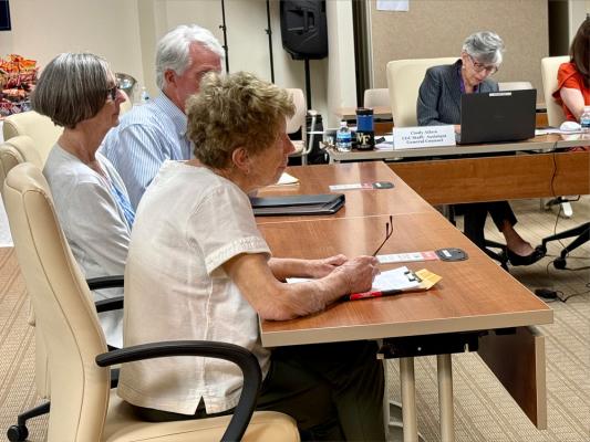 Littleton leaders speak at LGC meeting.
