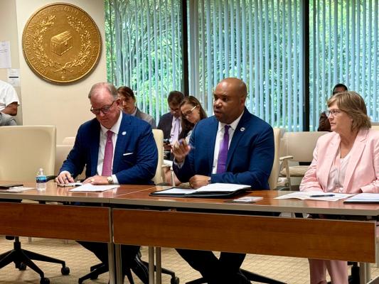 Rocky Mount leaders discuss finances at LGC meeting.